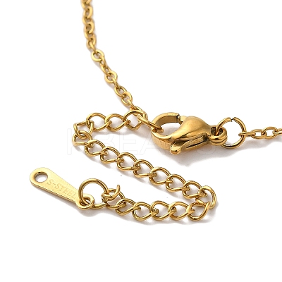 PVD Vacuum Plating 201 Stainless Steel Necklaces NJEW-H033-01G-Q-1