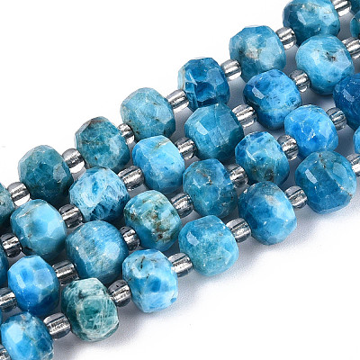 Natural Apatite Beads Strands G-T144-A01-08-1
