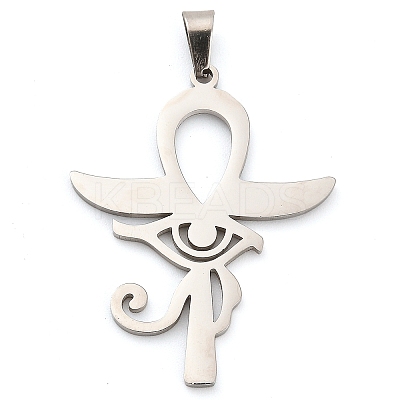 Anti-Tarnish 304 Stainless Steel Pendants STAS-R134-04P-01-1