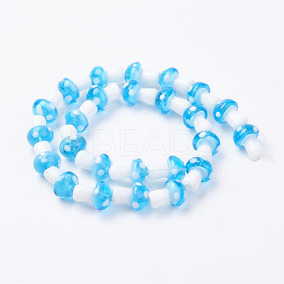 Handmade Lampwork Beads Strands LAMP-E015-03B-1