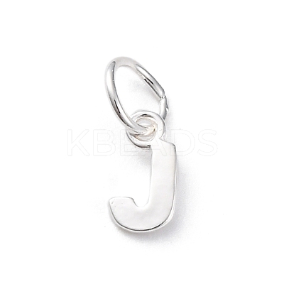925 Sterling Silver Letter Charms STER-C012-01S-J-1