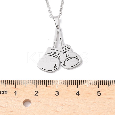 304 Stainless Steel Pendant Necklaces NJEW-Z073-04P-1