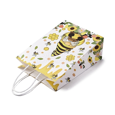 Bees Theme Rectangle Paper Bags CARB-F012-02F-1