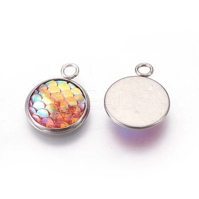 Resin Pendants RESI-L024-12-1