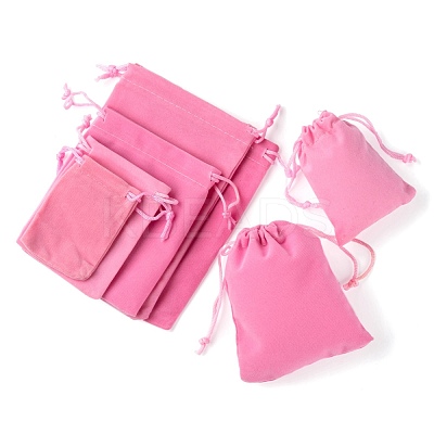 5 Style Rectangle Velvet Pouches TP-LS0001-01A-1