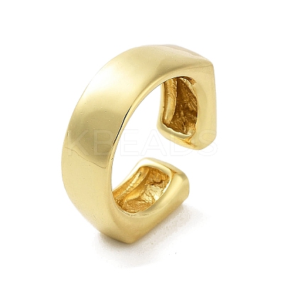 Rack Plating Brass Cuff Rings RJEW-D025-04G-1