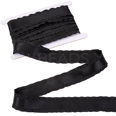 10 Yards Polyester Ruffled Lace Ribbon DIY-CY0001-23B-1
