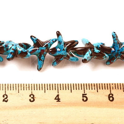 Synthetic Turquoise Dyed Beads Strands G-P507-04Q-1