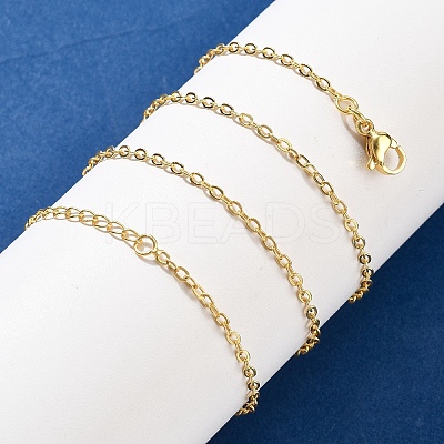Brass Cable Chains Necklaces for Women NJEW-D302-47G-1