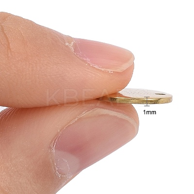 Ion Plating(IP) 304 Stainless Steel Charms STAS-K112-01G-1