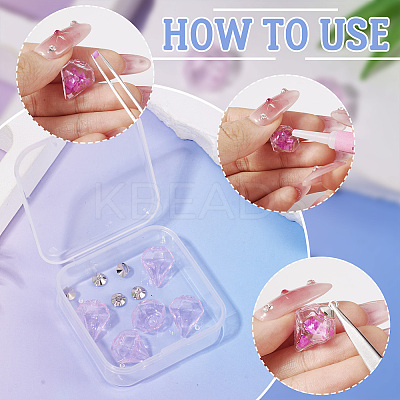 DIY Diamond Glass Bottles Pendants Making Kits DIY-TA0012-40A-1
