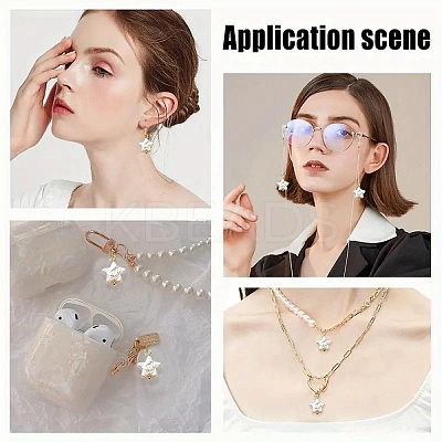 10Pcs Natural Nucleated Baroque Keshi Pearl Pendants PALLOY-YW00106-1