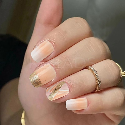 ABS Plastic Full Cover Press On False Nails DIY-CJC0006-15-1