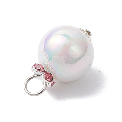 Imitation Pearl Acrylic Pendants PALLOY-JF04349-1