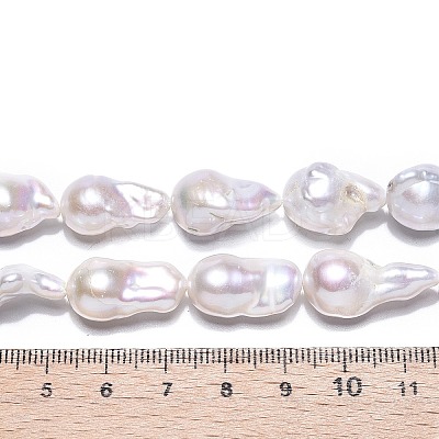 Natural Baroque Pearl Keshi Pearl Beads Strands PEAR-S019-02D-01-1