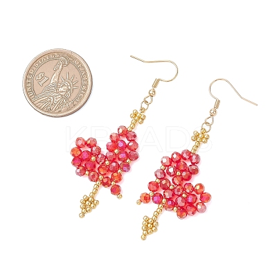 Glass Dangle Earrings EJEW-MZ00688-03-1