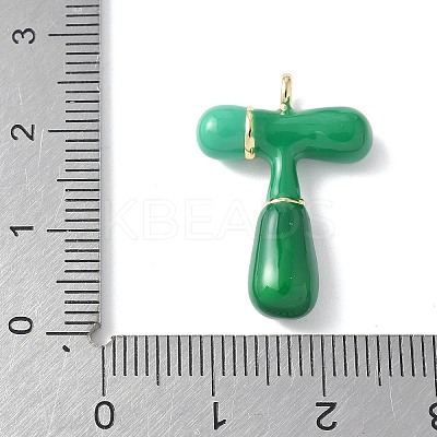 Brass Enamel Pendants KK-E093-03G-T-02-1