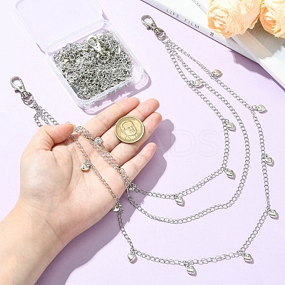 3Pcs Iron Chain Belts HJEW-CJ00080-1