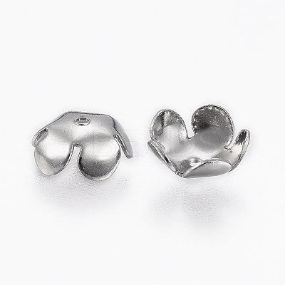 Tarnish Resistant 304 Stainless Steel Bead Cap STAS-E145-06P-1