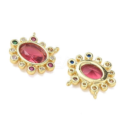 Brass Cubic Zirconia Pendants KK-G419-04G-03-1