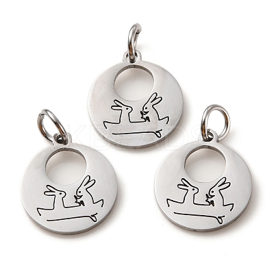 Non-Tarnish 304 Stainless Steel Charms STAS-D050-07P-07-1