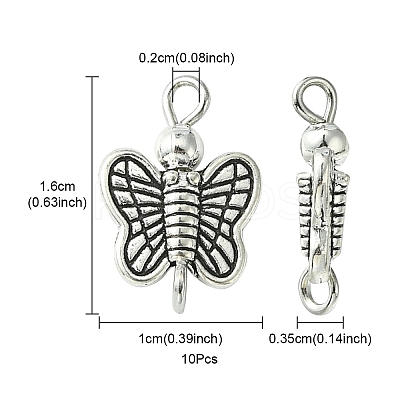 Tibetan Style Alloy Connector Charms PALLOY-YW0001-46-1