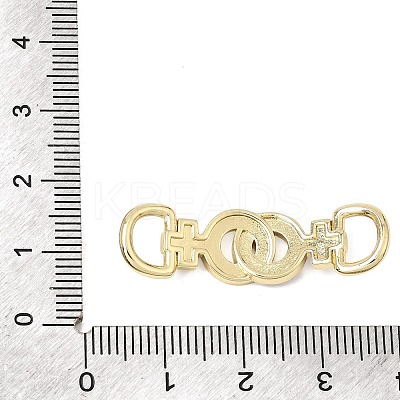 Brass Enamel Connector Charms KK-CBA3C32-01G-1