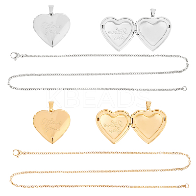 DIY Valentine's Day Themed Pendant Necklaces Making Kits DIY-UN0002-06-1