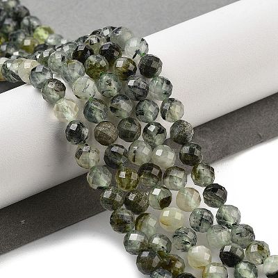 Natural Prehnite Beads Strands X-G-G140-A19-08-1