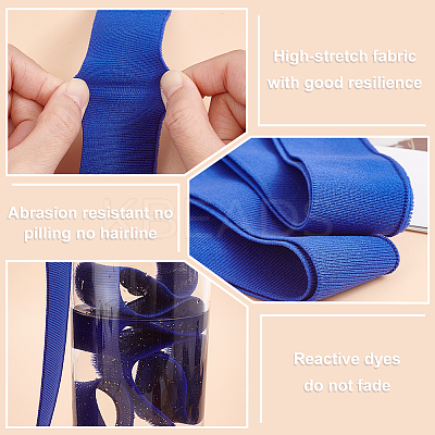 95% Polyester & 5% Spandex Ribbing Fabric for Cuffs OCOR-WH0088-23B-1