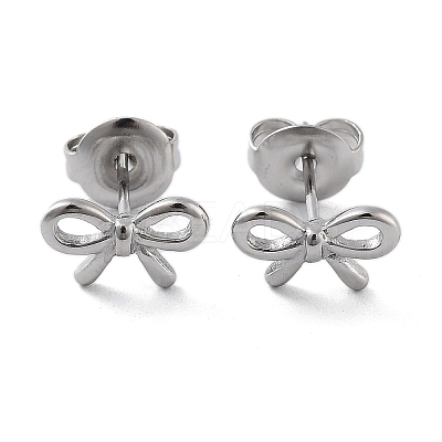 Non-Tarnish 304 Stainless Steel Stud Earrings EJEW-P258-33P-1