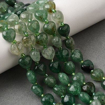 Natural Green Strawberry Quartz Beads Strands G-F799-C02-01-1