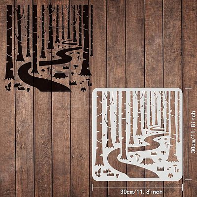 Plastic Reusable Drawing Painting Stencils Templates DIY-WH0172-428-1