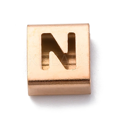 Ion Plating(IP) 304 Stainless Steel Square Slide Charms STAS-L132-19N-RG-1