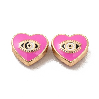 Alloy Enamel Beads PALLOY-F290-01G-1