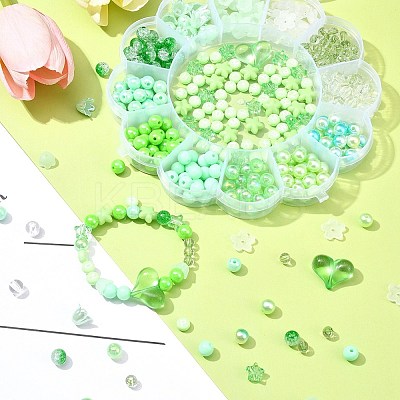 Acrylic Bead Flowers/Stars/Hearts OACR-FS0001-67B-1