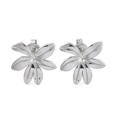 Non-Tarnish 304 Stainless Steel Stud Earrings EJEW-P258-34P-1
