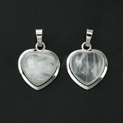 Natural Quartz Crystal Pendants G-C114-03P-25-1