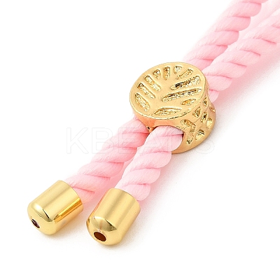 Twisted Nylon Cord Silder Bracelets DIY-B066-03G-06-1