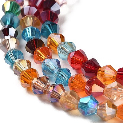 Transparent Electroplate Glass Beads Strands LS-GLAA-F029-2mm-A29-1