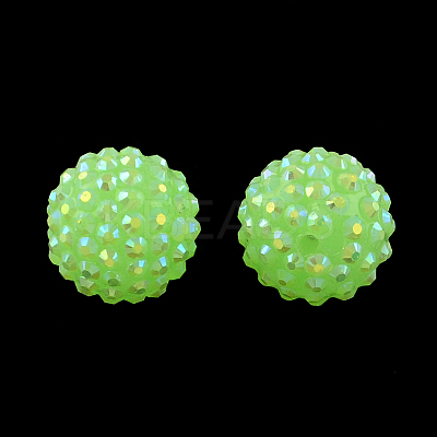 AB-Color Resin Rhinestone Beads RESI-S315-18x20-13-1