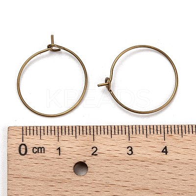 Brass Wine Glass Charm Rings EC067-2AB-NF-1