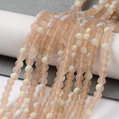 Imitation Jade Glass Beads Strands EGLA-YW0003-19B-17-1