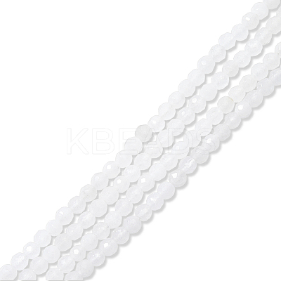 2 Strands Natural White Jade Beads Strands G-DC0001-49-1