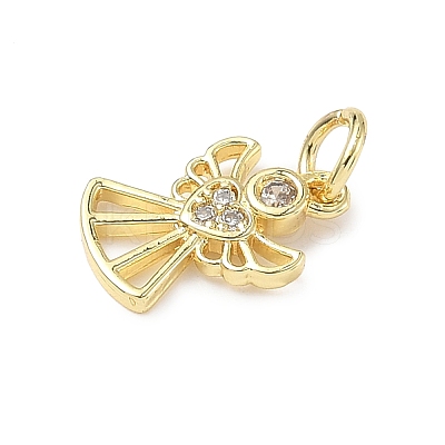 Brass Micro Pave Cubic Zirconia Charms LS-ZIRC-I356-40G-1