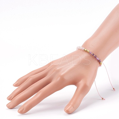 Adjustable Nylon Cord Braided Bead Bracelets BJEW-JB06024-01-1