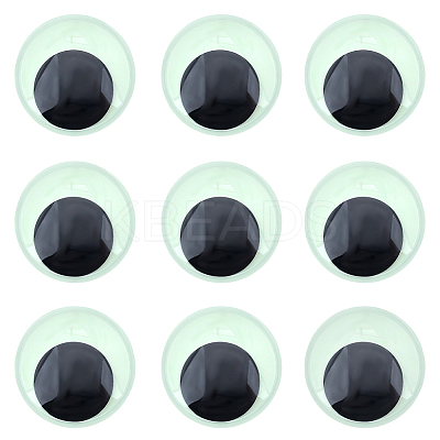 Luminous Self Adhesive Plastic Wiggle Googly Eyes Cabochons KY-WH20002-02A-1