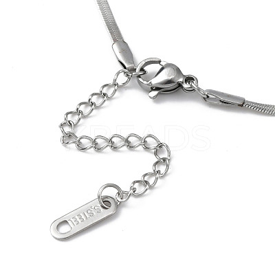 Non-Tarnish 304 Stainless Steel Bowknot Pendant Necklace NJEW-Z028-02P-1