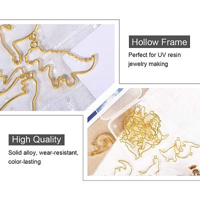 Zinc Alloy Open Back Bezel Pendants PALLOY-OC0001-31-1