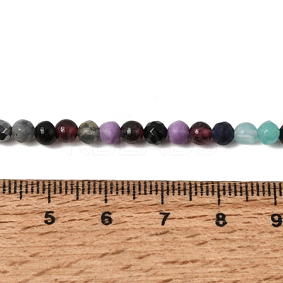 Natural & Synthetic Mixed Gemstone Beads Strands GG-CBAA998-A01-4mm-1